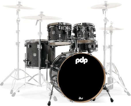 Akustická bicia súprava PDP by DW Concept Shell Pack 5 pcs 20" Black Sparkle