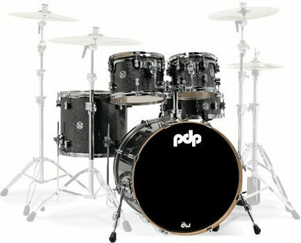 Akustická bicí souprava PDP by DW Concept Shell Pack 5 pcs 20" Black Sparkle - 1