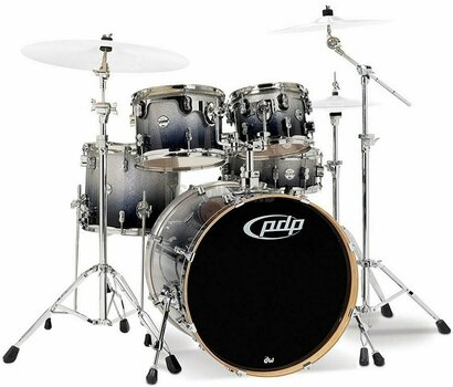 Akustik-Drumset PDP by DW Concept Set 5 pcs 22" Silver To Black Fade - 1