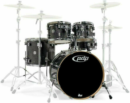 Akustická bicí souprava PDP by DW Concept Shell Pack 5 pcs 22" Black Sparkle - 1