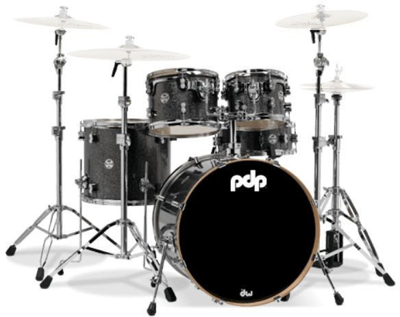 Akustik-Drumset PDP by DW Concept Set 5 pcs 22" Black Sparkle