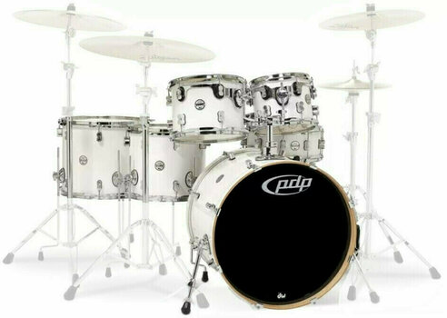 Set de tobe acustice PDP by DW Concept Shell Pack 6 pcs 22" Pearlescent White - 1