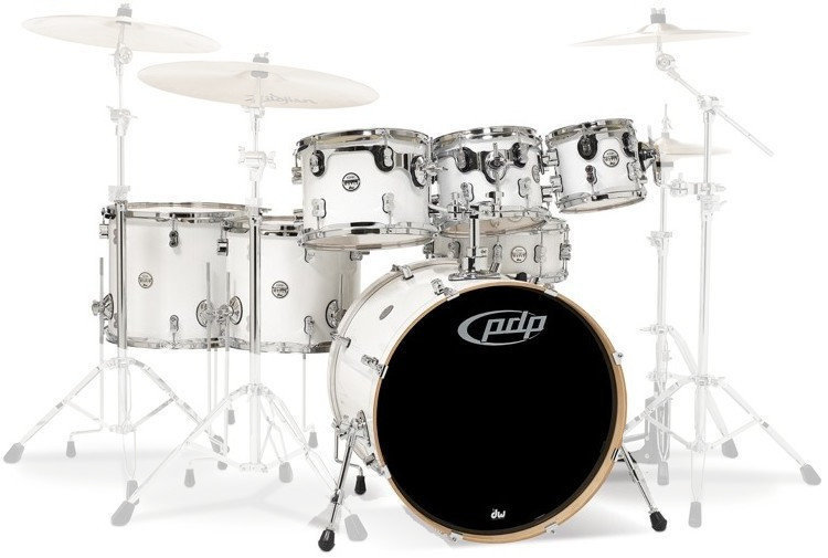 Akustik-Drumset PDP by DW Concept Shell Pack 7 pcs 22" Pearlescent White