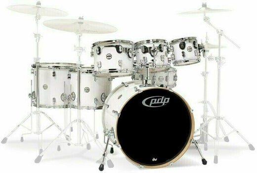 Akustická bicí souprava PDP by DW Concept Shell Pack 7 pcs 22" Pearlescent White - 1