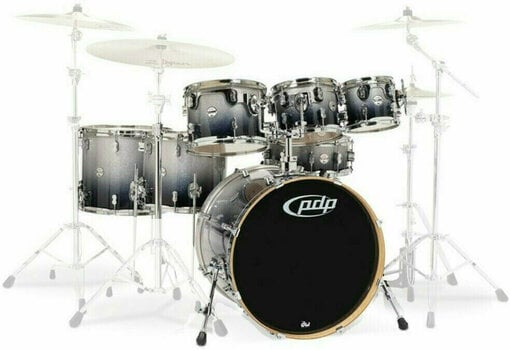 Akustická bicí souprava PDP by DW Concept Shell Pack 7 pcs 22" Black Sparkle-Silver - 1