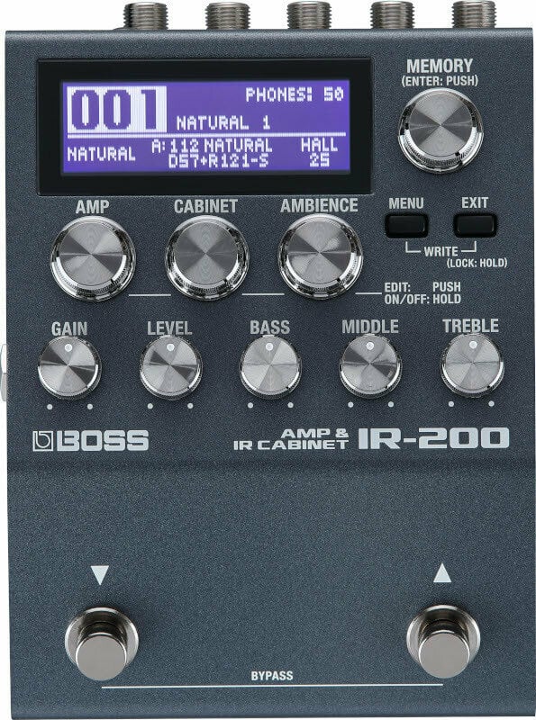 Pré-amplificador/amplificador em rack Boss IR-200