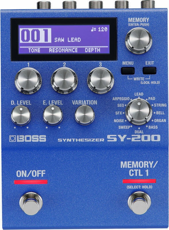 Multi-efeitos para guitarra Boss SY-200