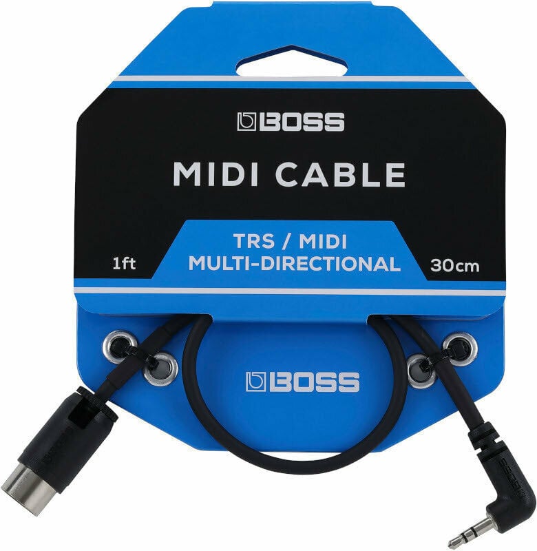 MIDI Cable Boss BMIDI-1-35 Black 30 cm