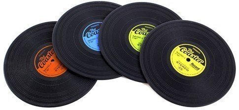 Outros acessórios de música Music Sales Record Coasters 4 Pack
