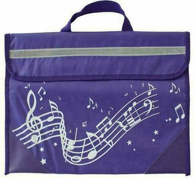 Music Note Bag Music Sales Wavy Stave Purple - 1