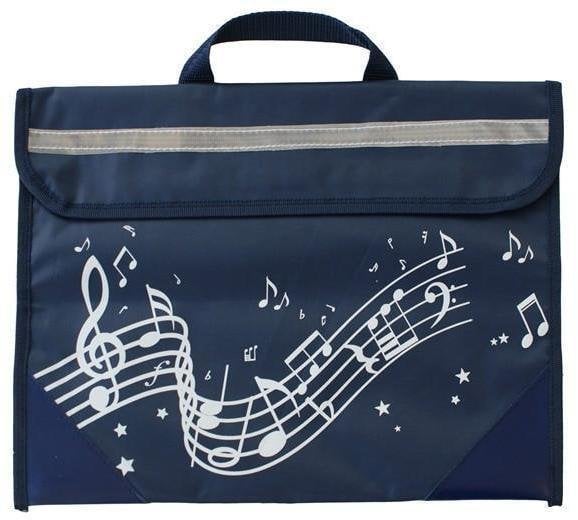 Music bag Music Sales Wavy Stave Bag for Notes Purple/Navy Blue