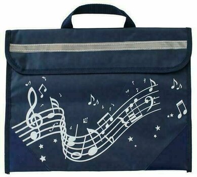 Music Note Bag Music Sales Wavy Stave Purple/Navy Blue - 1