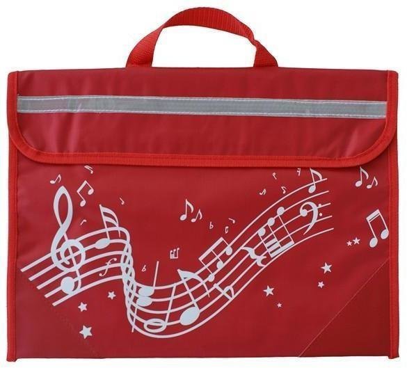 Music Note Bag Music Sales Wavy Stave Red