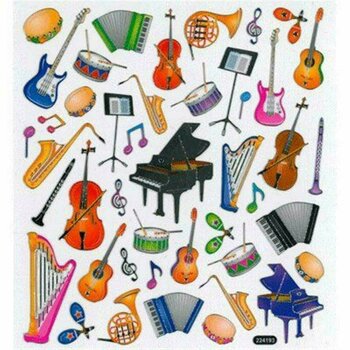 Nalepke Music Sales Stickers Musical Instruments - 1