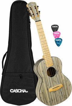 Tenor ukulele Cascha HH 2317 Bamboo Tenor ukulele Graphite - 1