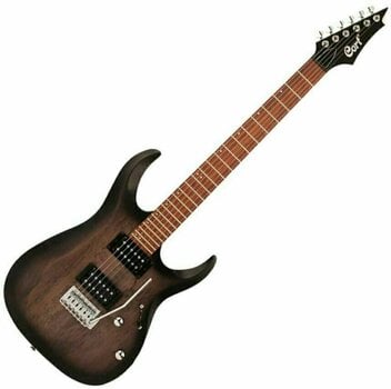 Elektrische gitaar Cort X100 Open Pore Black Burst - 1
