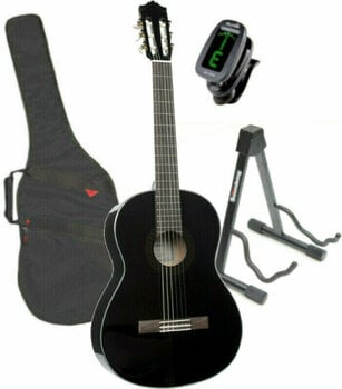 Classical guitar Yamaha C40 SET 4/4 Gloss Black - 1