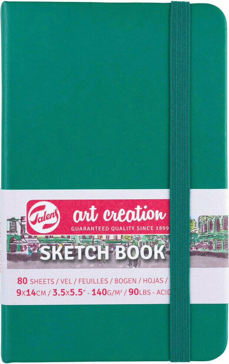 Carnet de croquis Talens Art Creation Sketchbook 9 x 14 cm 140 g Green