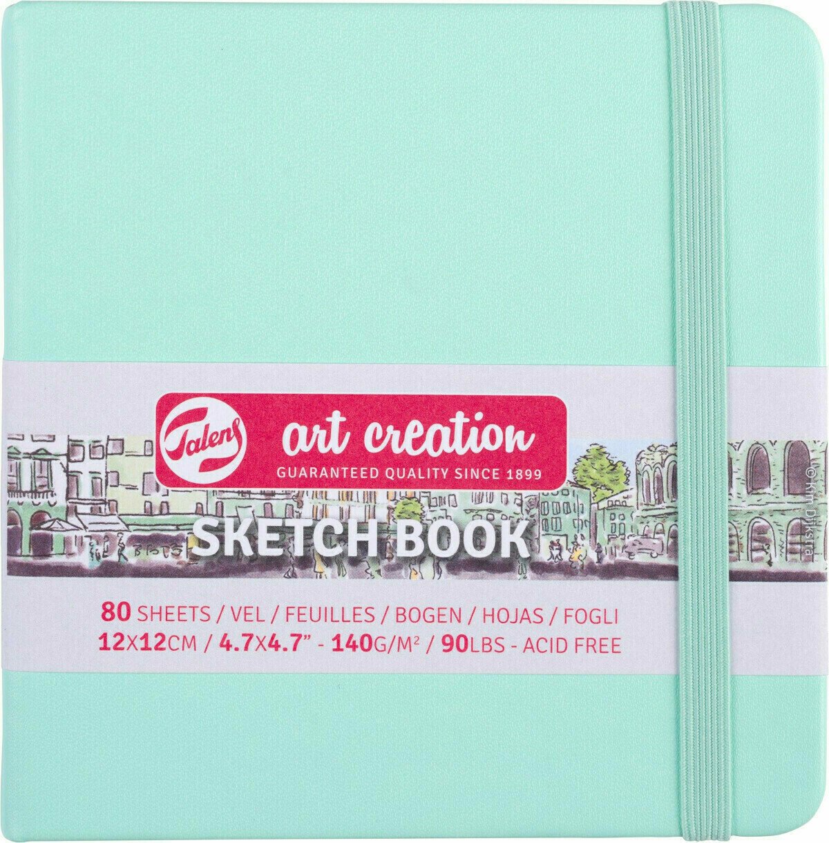 Blok za skiciranje Talens Art Creation Sketchbook 12 x 12 cm 140 g Mint