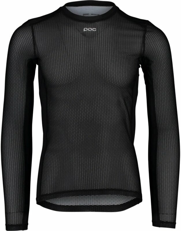 Cycling jersey POC Essential Layer LS Jersey Functional Underwear Uranium Black L