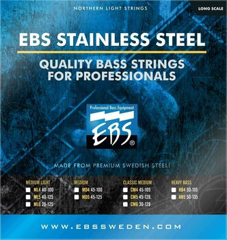 Struny pre basgitaru EBS SS-CM4 Stainless Steel 45-105 - 1