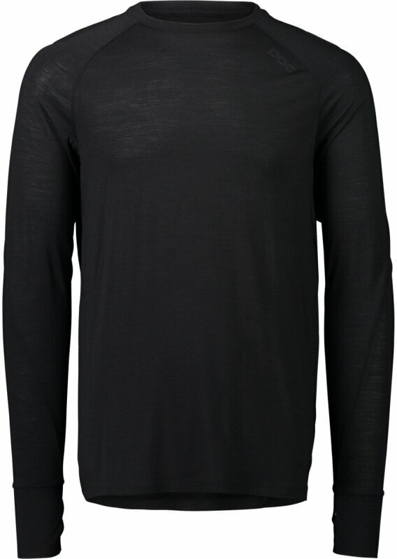 Odzież kolarska / koszulka POC Light Merino Jersey Uranium Black S