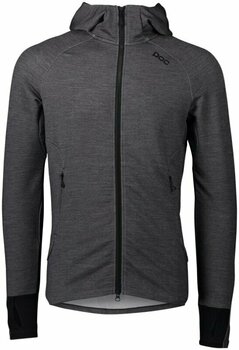 Jersey/T-Shirt POC Merino Zip Hood Kapuzenpullover Sylvanite Grey Melange XL - 1