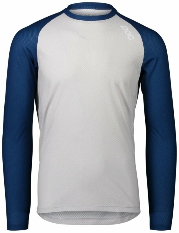 Mez kerékpározáshoz POC MTB Pure LS Jersey Dzsörzi Lead Blue/Granite Grey XL