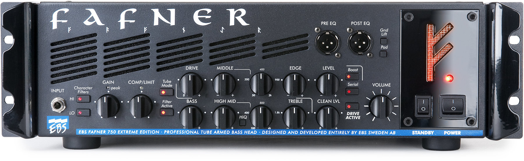 Amplificador híbrido para baixo EBS Fafner II