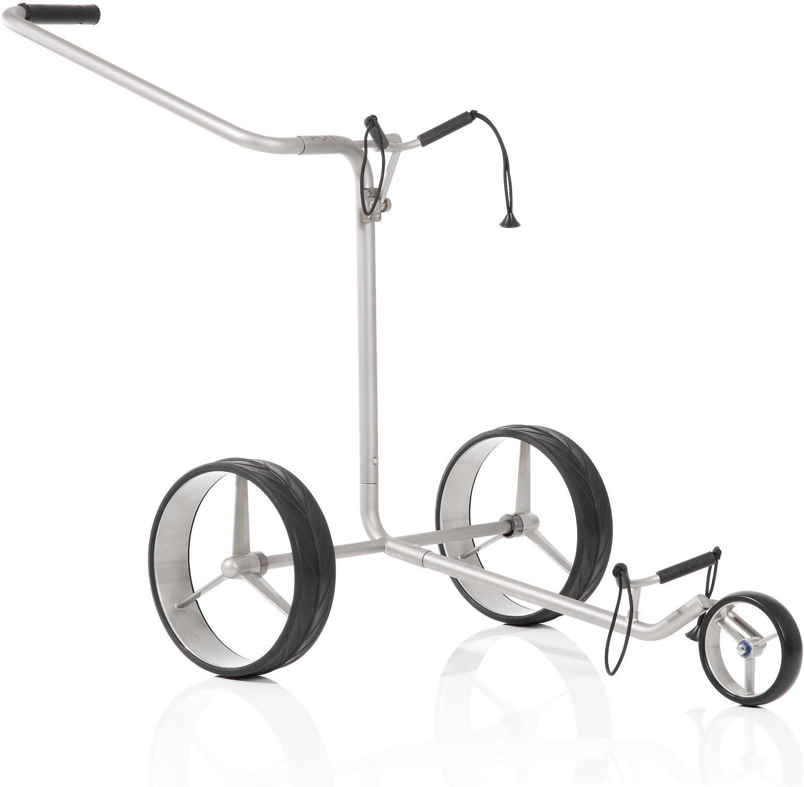 Chariot de golf manuel Jucad Titan 3-Wheel Silver Chariot de golf manuel