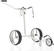 Handmatige golftrolley Jucad Edition 3-Wheel Silver Handmatige golftrolley