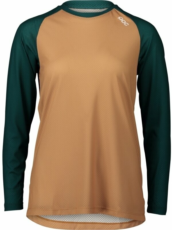 Cyklo-Dres POC MTB Pure LS Jersey Dres Moldanite Green/Aragonite Brown XL