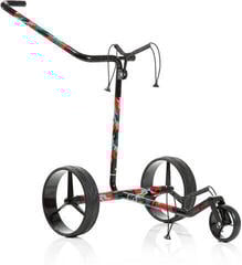 Manual Golf Trolley Jucad Carbon 3-Wheel Camouflage Manual Golf Trolley