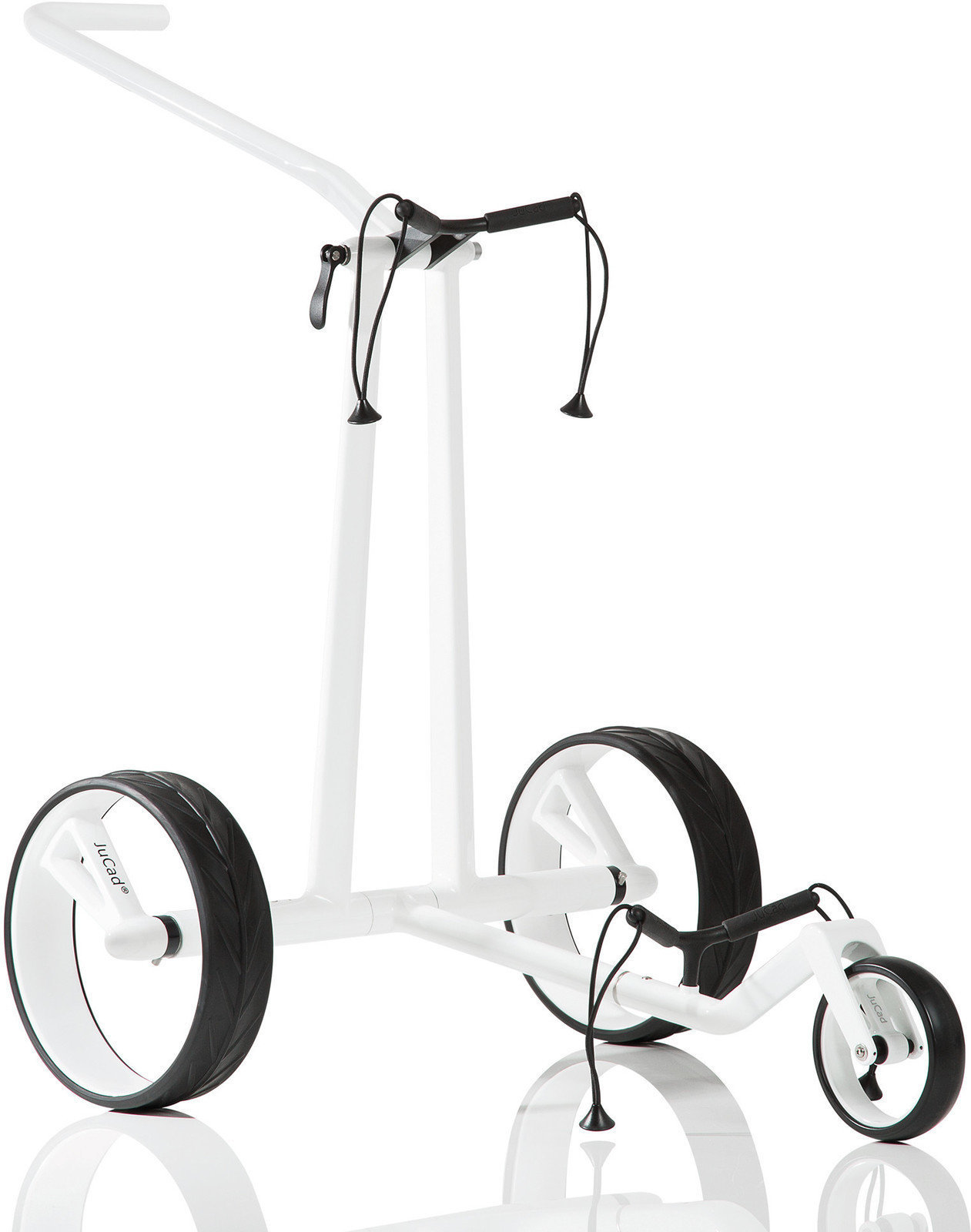 Chariot de golf manuel Jucad Phantom 3-Wheel White Chariot de golf manuel