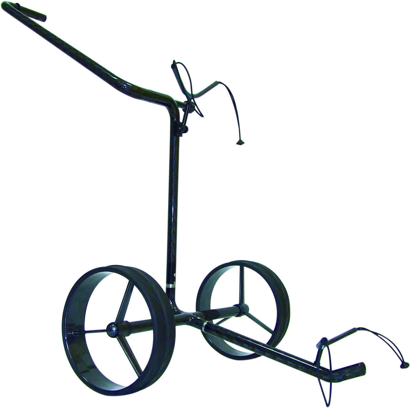 Wózek golfowy ręczny Jucad Carbon 2-Wheel Black Wózek golfowy ręczny