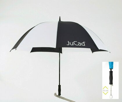 Parasol Jucad Telescopic Umbrella Black-White - 1