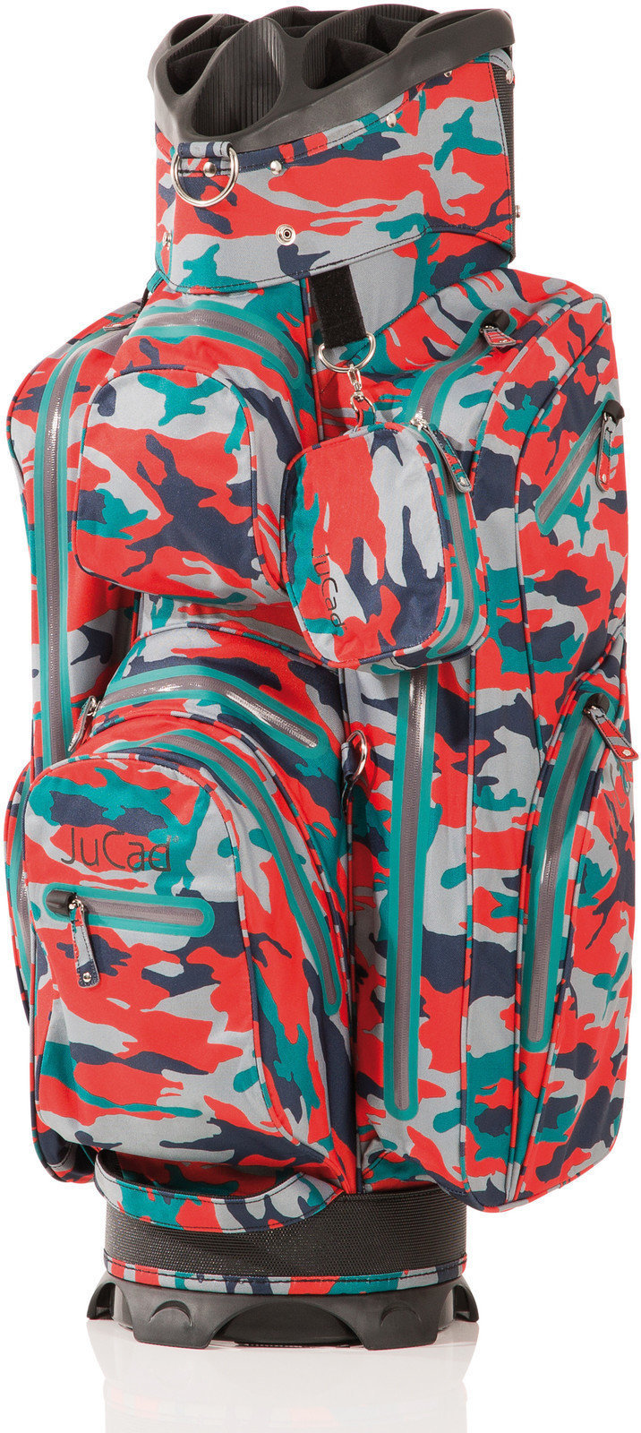 Golfbag Jucad Aquastop Camouflage/Red Golfbag