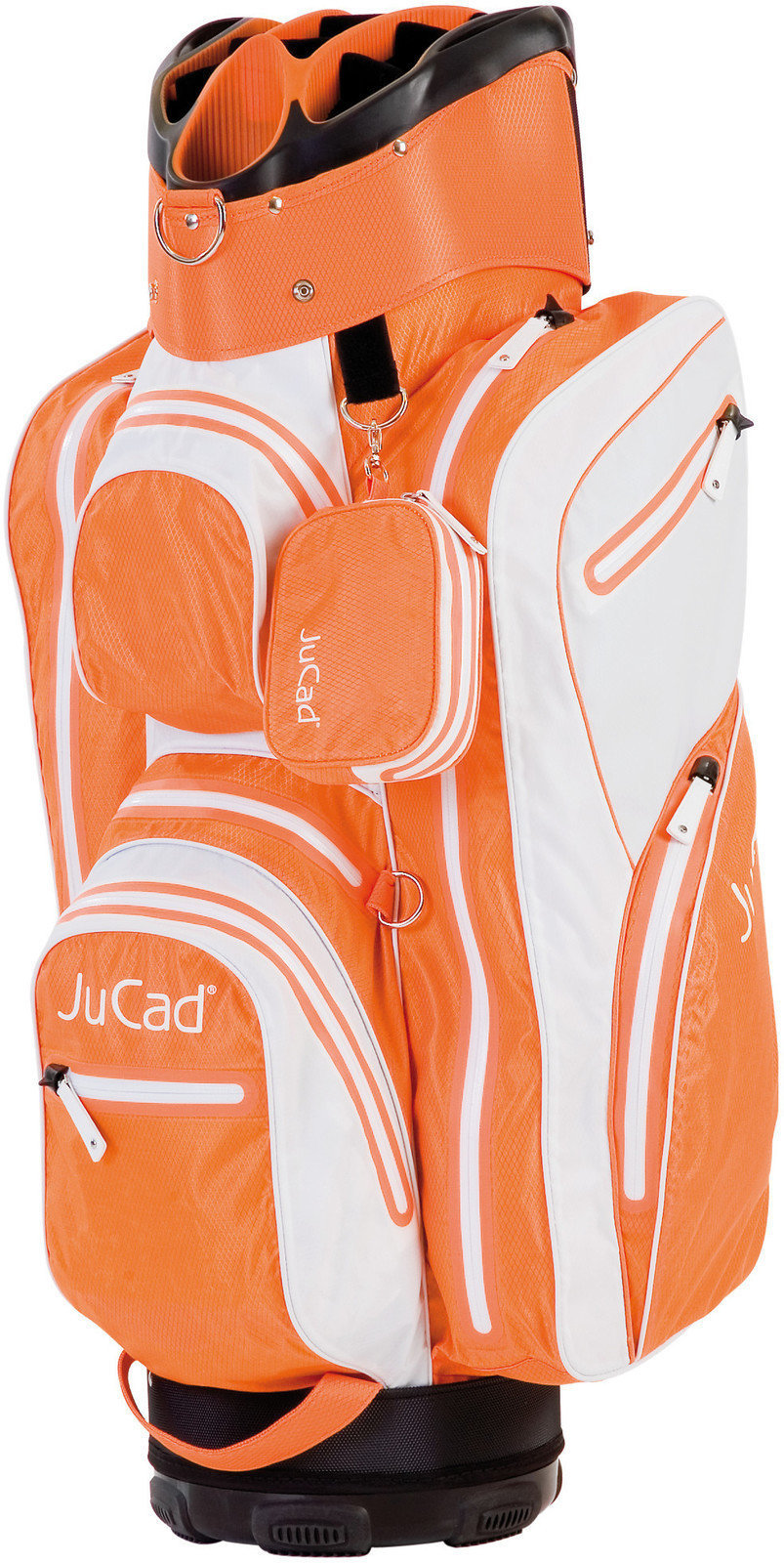 Golf torba Cart Bag Jucad Aquastop White/Orange Golf torba Cart Bag