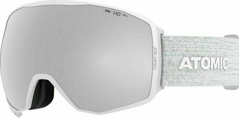 Síszemüvegek Atomic Count 360° HD White/Silver HD Síszemüvegek