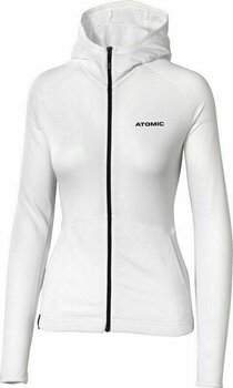 Ski-trui en T-shirt Atomic W Alps FZ White XS Capuchon - 1