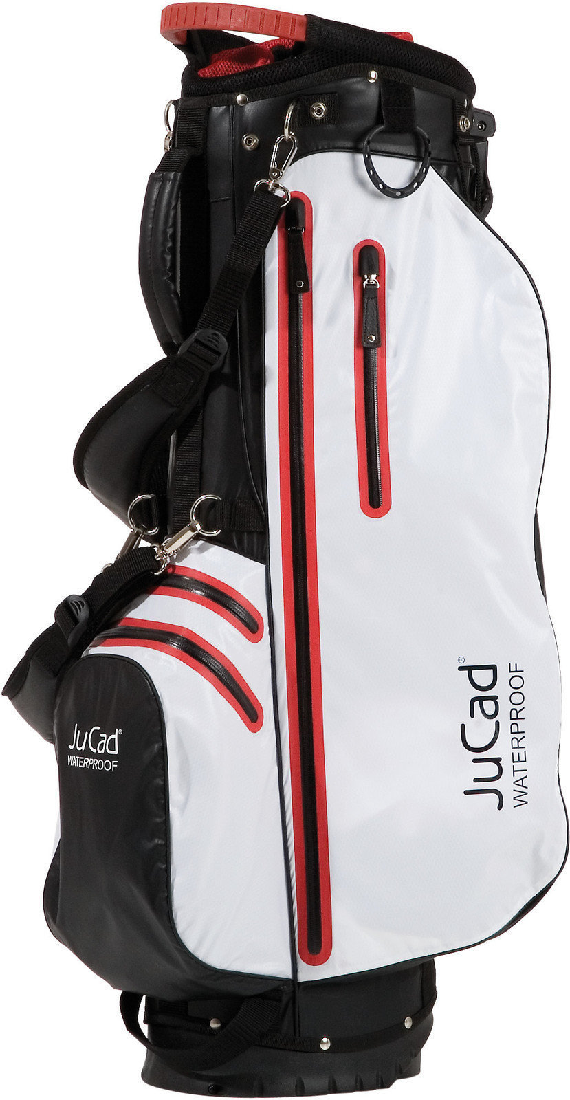 Чанти за голф > Чанти За Голф Със Стойка – Stand Bags Jucad 2 in 1 Black/White/Red Чантa за голф