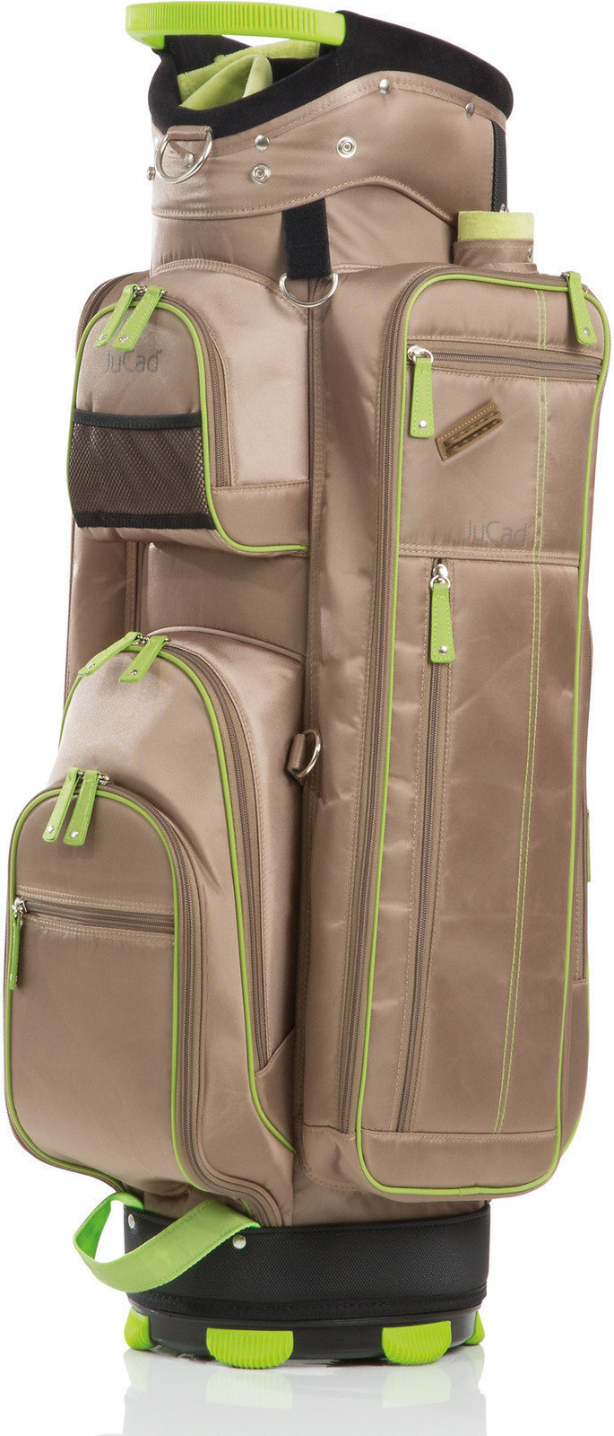 Golf torba Cart Bag Jucad Function Plus Beige/Green Golf torba Cart Bag