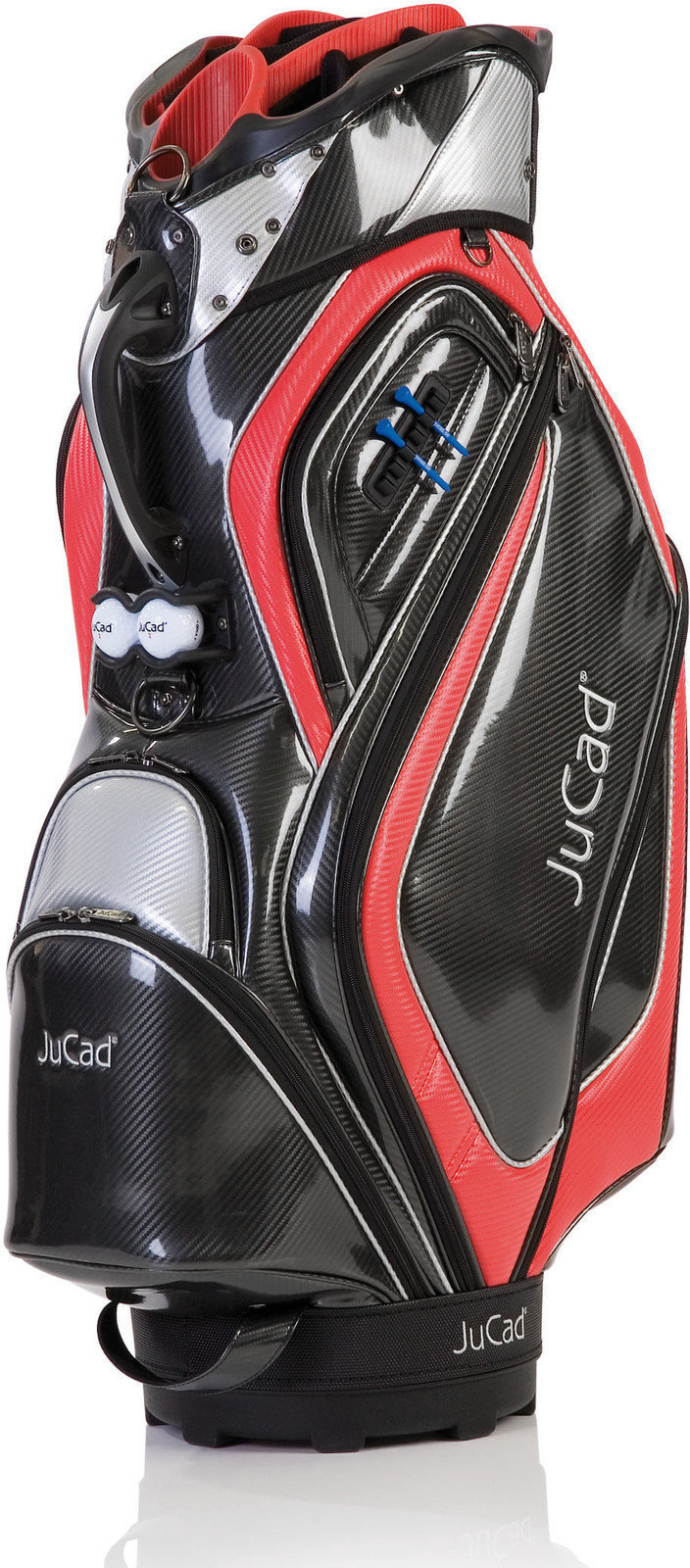 Borsa da golf Cart Bag Jucad Professional Black/Red Cart Bag