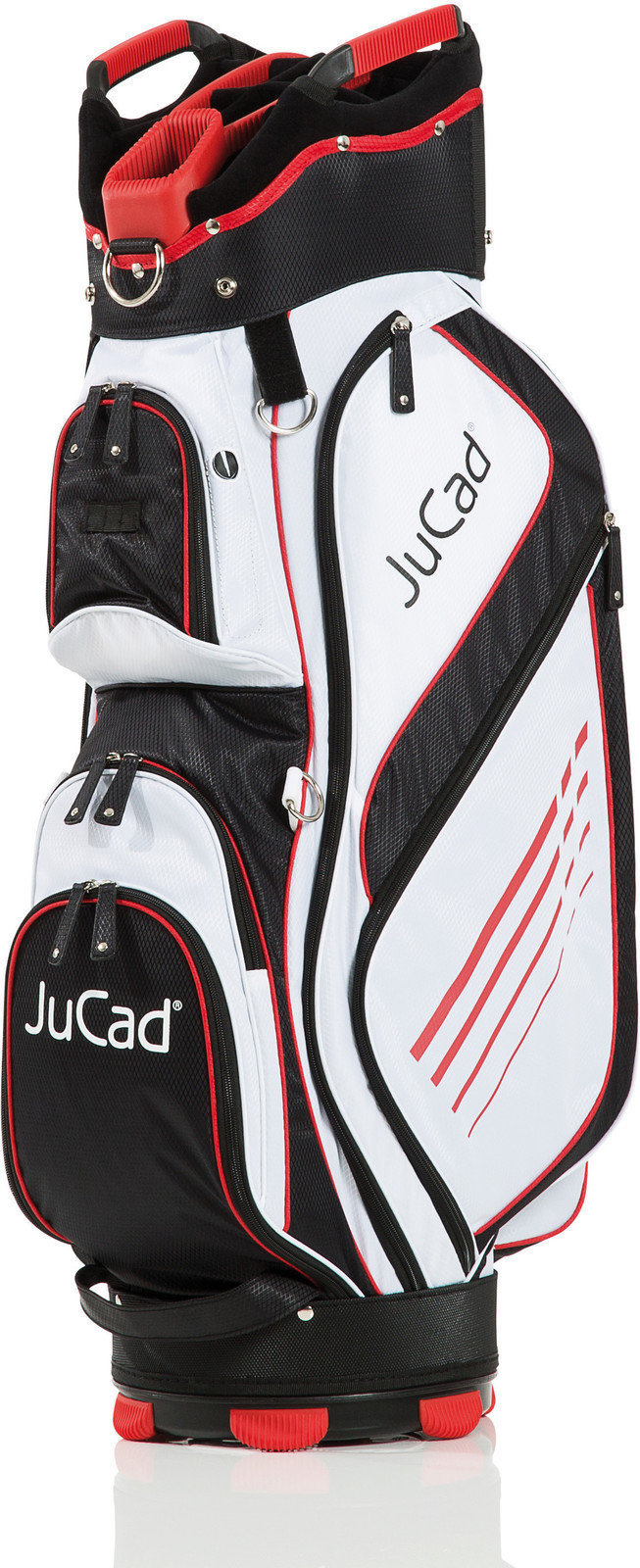 Borsa da golf Cart Bag Jucad Sportlight Black/White/Red Borsa da golf Cart Bag
