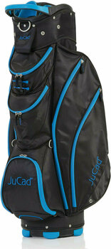 Borsa da golf Cart Bag Jucad Spirit Black/Zipper Blue Borsa da golf Cart Bag - 1
