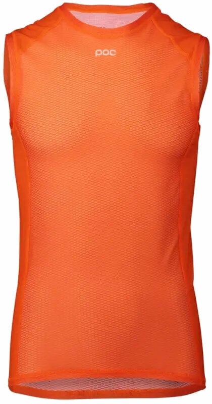 Tricou ciclism POC Essential Layer Vest Lenjerie funcțională Portocaliu Zinc L