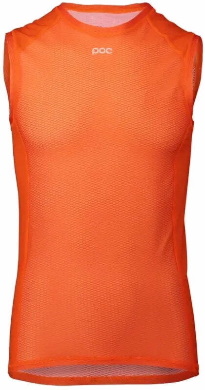 Cycling jersey POC Essential Layer Vest Zink Orange M