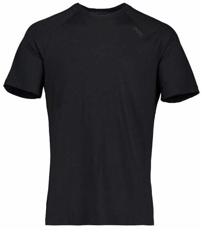 Odzież kolarska / koszulka POC Light Merino Tee Golf Uranium Black L