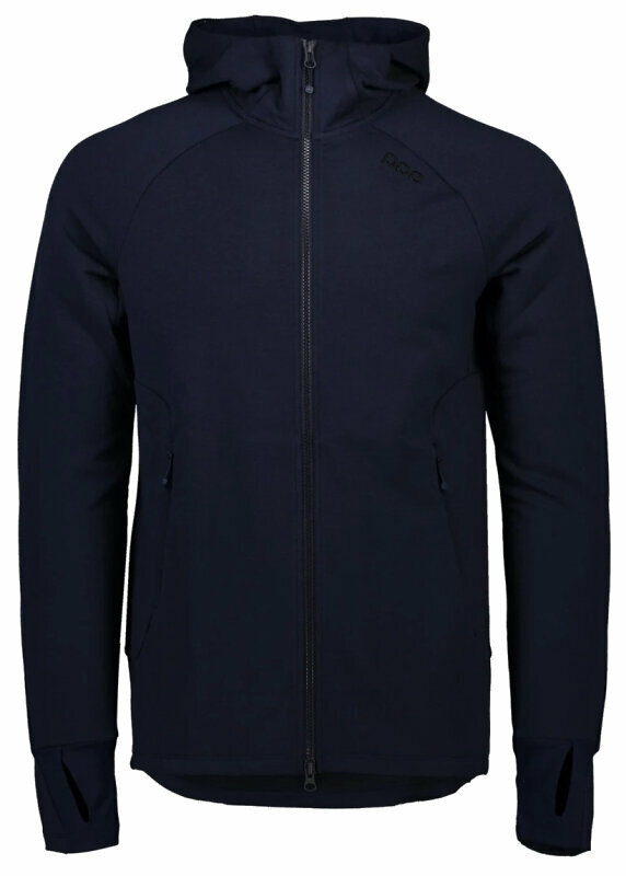 Odzież kolarska / koszulka POC Merino Zip Hood Bluza z kapturem Turmaline Navy L