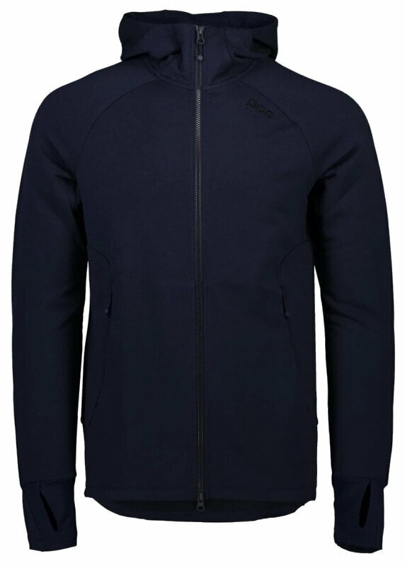 Odzież kolarska / koszulka POC Merino Zip Hood Turmaline Navy XL